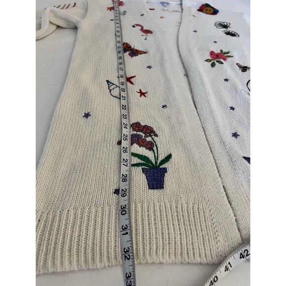 Johnny Was Sabina Long Cardigan Embroidered Size Small EUC - Picture 11 of 11